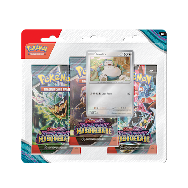 Pokémon Twilight Masquerade: 3-Pack Blister - Snorlax